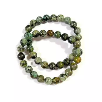 Браслет из натуральной африканской бирюзы 4mm