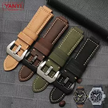 Браслет из натуральной кожи с верхним слоем, ремешок для часов 16 мм для casio GST-B200 DW5600 GM2100 GM5600, ремешок для часов, ремешок для наручных часов