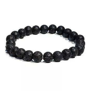Браслет из натуральной лавы 6mm