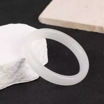 Браслет из нефрита, подвеска, ювелирные изделия, аксессуары, амулет на удачу, подарки для женщин белый