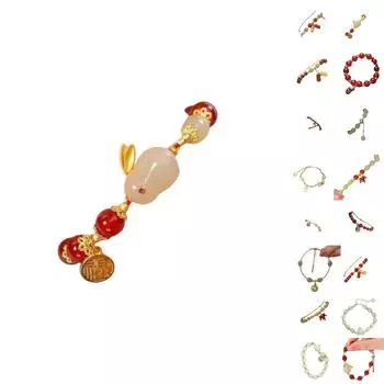 Браслет из нефрита с нефритовой инкрустацией, регулируемая пряжка, браслет-колокольчик, медитация на чакры, привлечение богатства One Size