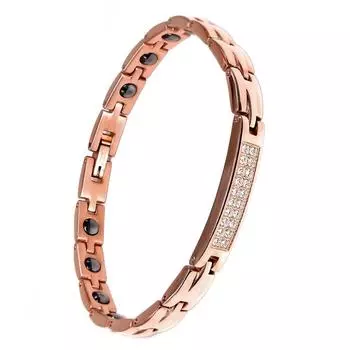 Браслет из нержавеющей стали, инкрустированный черным галлбладитом, браслет из титановой стали