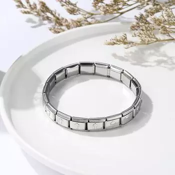 Браслет из нержавеющей стали Классический Креативный эластичный браслет с крестообразной полкой Модные небольшие изделия
