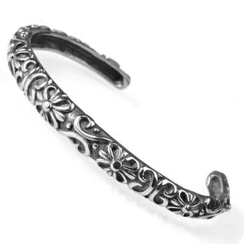 Браслет из нержавеющей стали, подарок на день рождения, ретро мужской браслет из титановой стали Bi0077 белый