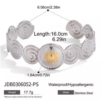 Браслет из нержавеющей стали с цветовой гаммой «Солнечное открытие», женский, не тускнеющий, из титановой стали, ювелирное изделие высокого класса, легкий роскошный браслет