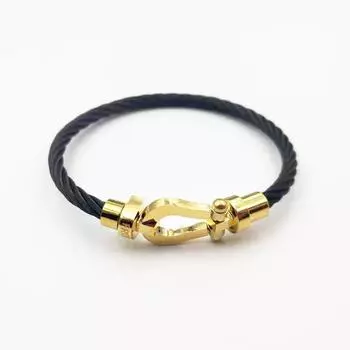 Браслет из нержавеющей стали с магнитной застежкой в виде подковы, браслет для пары, простые ювелирные изделия 17cm