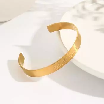 Браслет из нержавеющей стали высокого уровня и браслет от коррозии, открывающий рот, не выцветает