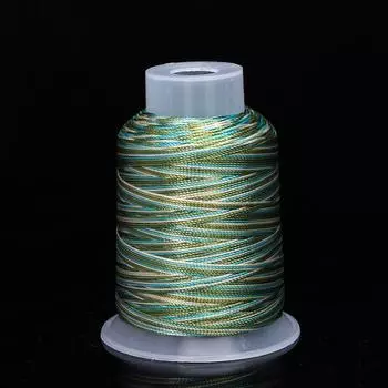 Браслет из нити ручной вязки «Пейзаж длиной в тысячу ли», плетеный шнур, только зеленый, того же стиля, секционно окрашенная нить, плетеный шнур, шнурок для ожерелья