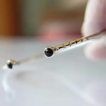 Браслет из оникса, Браслет-манжета из оникса, Браслет с двумя драгоценными камнями, Браслет из черного оникса, Кованый браслет-манжета, Настраиваемый браслет-манжета, Подарок Free Size чёрный