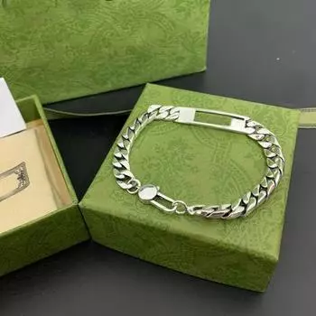 Браслет из полого переплетенного серебра 925 пробы, модный тренд, дикая пара, юбилейная вечеринка, модные ювелирные изделия люксового бренда 22cm