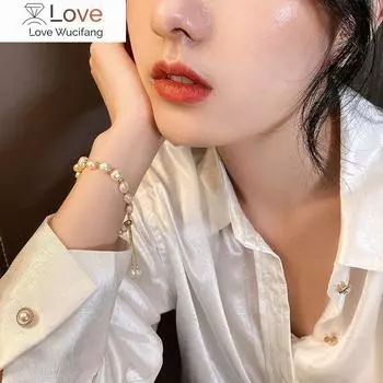 Браслет из пресноводного жемчуга в стиле барокко, браслет с имитацией жемчуга, темпераментный женский повседневный модный браслет, ювелирные изделия