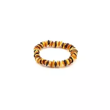 Браслет из янтаря для взрослых, эластичный микс