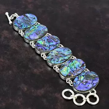 Браслет из ракушки ушка, браслет из стерлингового серебра 925 пробы, ювелирные изделия последнего дизайна, регулируемый браслет-цепочка, подарок для девушки, браслет ручной работы с драгоценными камнями