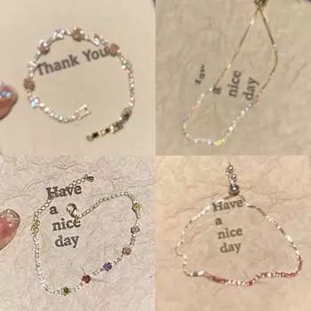 Браслет из разноцветного циркония «Heart Rainbow», изысканный браслет класса люкс, простые и холодные украшения