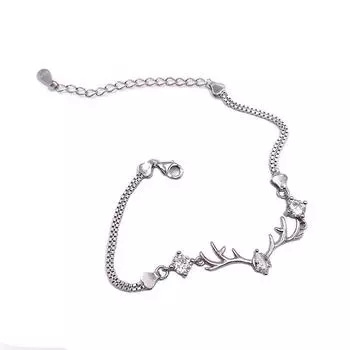 Браслет из рогов оленя для женщин, японский и корейский, простой и модный, темпераментный, персонализированный кулон, цепочка на ключицу