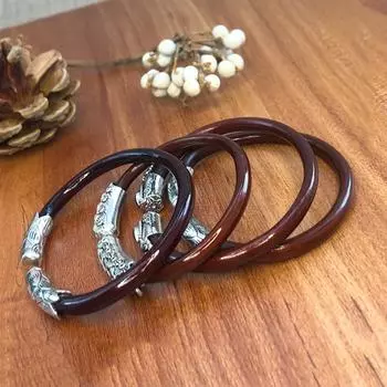 Браслет из розового дерева без узлов, тибетский серебряный браслет из курицы спатолоби, открывающиеся браслеты для женщин Rosewood Bracelet