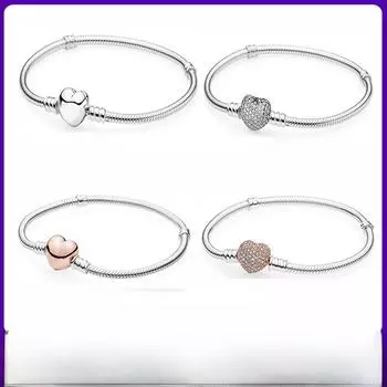 Браслет из розового золота и серебра с бусинами и кристаллами: Модный аксессуар своими руками B5.17