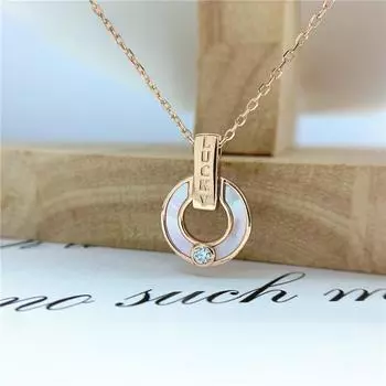 Браслет из розового золота из стерлингового серебра с муассанитом, позолоченный 18 карат, никогда не выцветает, женский браслет с громким именем, роскошные ювелирные изделия Necklace