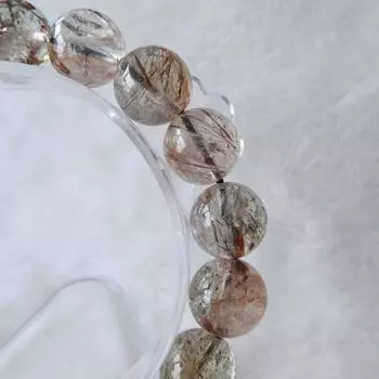 Браслет из рутилового кварца с цветными включениями, браслет из драгоценных камней | Украшения ручной работы, молитвенный браслет в стиле бохо-чакра-мала 8MM