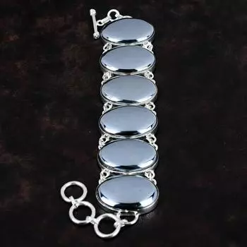 Браслет из шунгита Ювелирные изделия из натурального драгоценного камня Браслет из стерлингового серебра 925 пробы Регулируемый браслет-цепочка Подарок для нее Браслет из камня ручной работы Adjustable