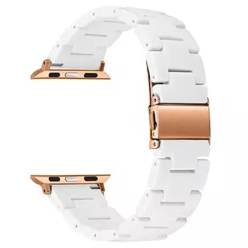 Браслет из смолы для Apple Watch Series 7, 45 мм, 41 мм, ремешки для часов для iWatch SE 6, 5, 4, 44 мм, 40 мм, ремешок