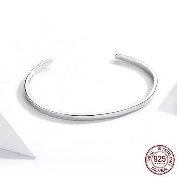 Браслет из стерлингового серебра 925 пробы, европейский и американский трансграничный женский открытый регулируемый серебряный браслет, ювелирные изделия Adjustable size