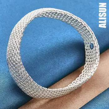 Браслет из стерлингового серебра 925 пробы Модные свадебные украшения 67MM