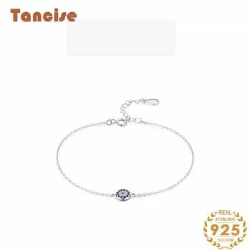 Браслет из стерлингового серебра 925 пробы, ювелирные изделия, геометрические бусины, браслеты-цепочки, модный тонкий свадебный подарок для подруги, женщин золотой