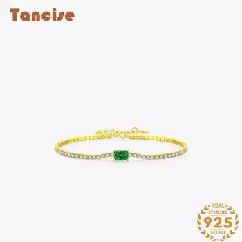 Браслет из стерлингового серебра 925 пробы, ювелирные изделия, геометрические бусины, браслеты-цепочки, модный тонкий свадебный подарок для подруги, женщин золотой