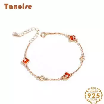 Браслет из стерлингового серебра 925 пробы, ювелирные изделия, геометрические бусины, браслеты-цепочки, модный тонкий свадебный подарок для подруги, женщин серебряный