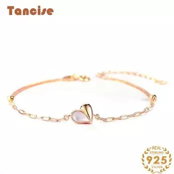 Браслет из стерлингового серебра 925 пробы, ювелирные изделия, геометрические бусины, браслеты-цепочки, модный тонкий свадебный подарок для подруги, женщин серебряный