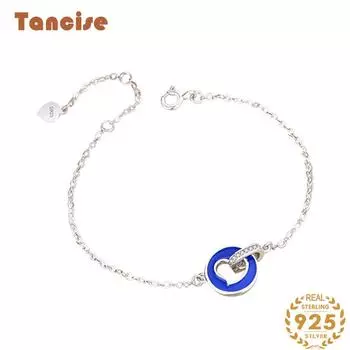 Браслет из стерлингового серебра 925 пробы, ювелирные изделия, геометрические бусины, браслеты-цепочки, модный тонкий свадебный подарок для подруги, женщин серебряный