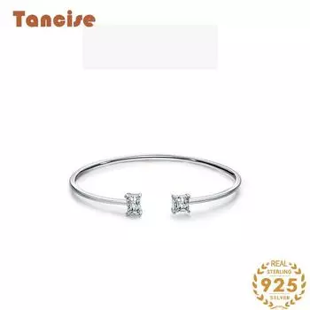 Браслет из стерлингового серебра 925 пробы, ювелирные изделия, геометрические бусины, браслеты-цепочки, модный тонкий свадебный подарок для подруги, женщин золотой