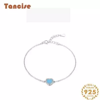 Браслет из стерлингового серебра 925 пробы, ювелирные изделия, геометрические бусины, браслеты-цепочки, модный тонкий свадебный подарок для подруги, женщин золотой