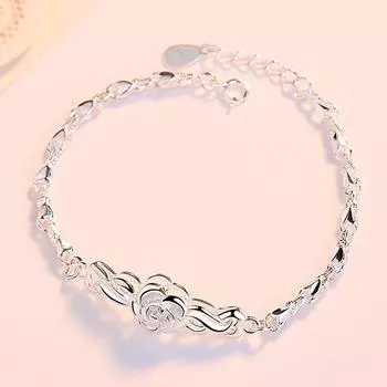 Браслет из стерлингового серебра 999 пробы, глянцевое простое серебро 999 пробы, простой женский серебряный браслет из стерлингового серебра 999 пробы Adjustable size