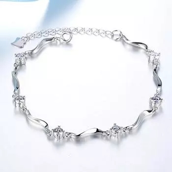 Браслет из стерлингового серебра S925 для женщин из ЕС и Южной Кореи Простой свежий бамбуковый браслет 925