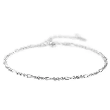 Браслет из стерлингового серебра S925, женский модный браслет, простой творческий браслет с темпераментом Adjustable size