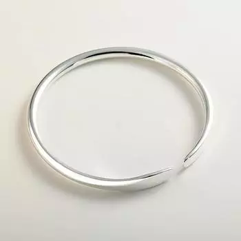 Браслет из стерлингового серебра S999, ниша Мебиуса, легкая роскошь, простая мода, серебряные украшения с простыми кольцами, браслет, браслет для женщин Adjustable size