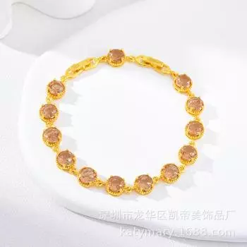 Браслет из султанита, меняющего цвет в разных условиях, Турция, браслет из семи цветов бемита