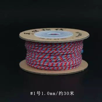 Браслет из тибетской хлопковой нити, натертой вручную, веревка Синъюэ Бодхи Будда Бусины Плетеный браслет с кисточками Нитка Вэньвань Проволока 1.0Mm/about 30m