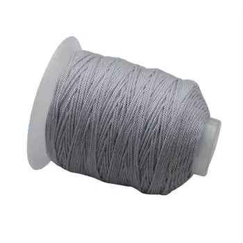 Браслет из тибетской хлопковой нити Xingyue Bodhi Wenwan, натертая вручную, неэластичная специальная проволочная веревка, износостойкая плетеная хлопковая веревка с бусинами 18 strands/1.0mm long about 180 meters серый