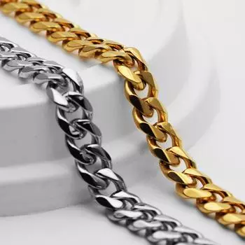 Браслет из титановой стали, шестисторонняя волшебная цепочка, мужской модный браслет из нержавеющей стали в европейском и американском стиле, новые высококачественные ювелирные изделия 9mm18cm+5cm