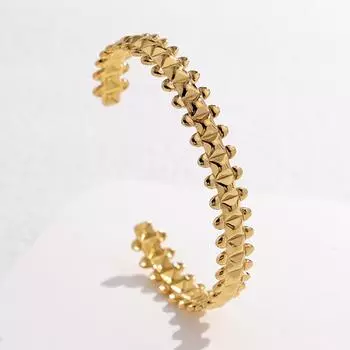 Браслет из титановой стали, женский универсальный открытый браслет из нержавеющей стали, креативный браслет ручной работы, простые браслеты, открытые ювелирные изделия, подарки 2