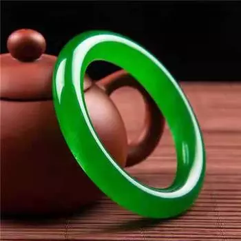 Браслет изумрудного цвета с натуральным ледяным видом, модный браслет с изумрудным шармом, женский подарок 54MM