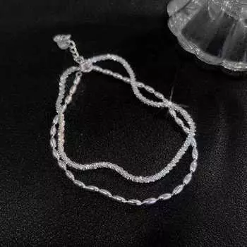 Браслет Ювелирные изделия Двойной слой Аксессуары Личность Женщины Простой 16+4cm