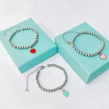 Браслет Клей Эмаль Любовь Браслет Форма Сердца Универсальный