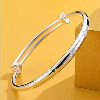 Браслет клевер, женские украшения, счастливый цветок, регулируемый маленький свежий браслет для подарка на день рождения подруги Adjustable size