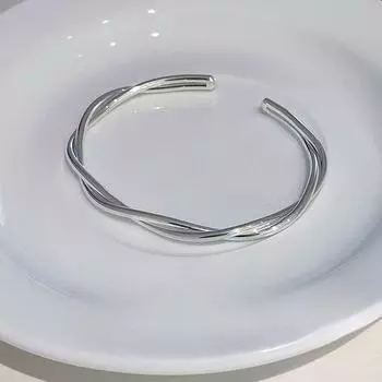 Браслет-кольцо Mobius, браслет Young, простой и регулируемый нишевый дизайн в ювелирных изделиях для девушек.