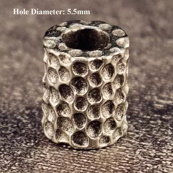 Браслет-кольцо ручной работы в стиле ретро с бусинами, шнурок-подвеска, EDC инструмент для улицы 4