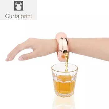 Браслет-колба из нержавеющей стали, фляжка для вина, браслет в форме, посуда для виски, воронка, набор бутылок вина, воронка серебряный